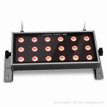 3-in-1 RGB Edison LED Wall Washer Light with 50W Rated Power and 50° Lens Degrees